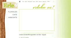 Desktop Screenshot of erle-cafe.de
