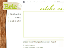 Tablet Screenshot of erle-cafe.de